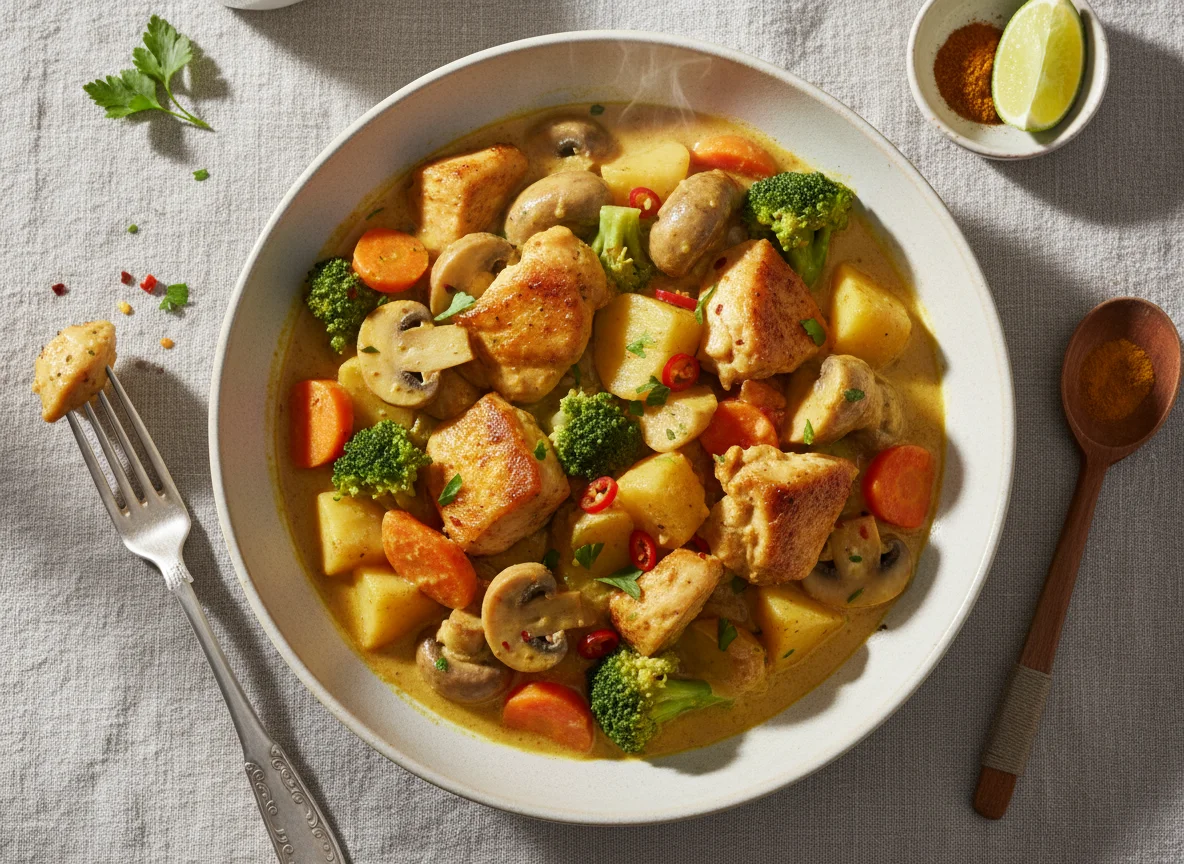 Hähnchen-Gemüse-Curry photo