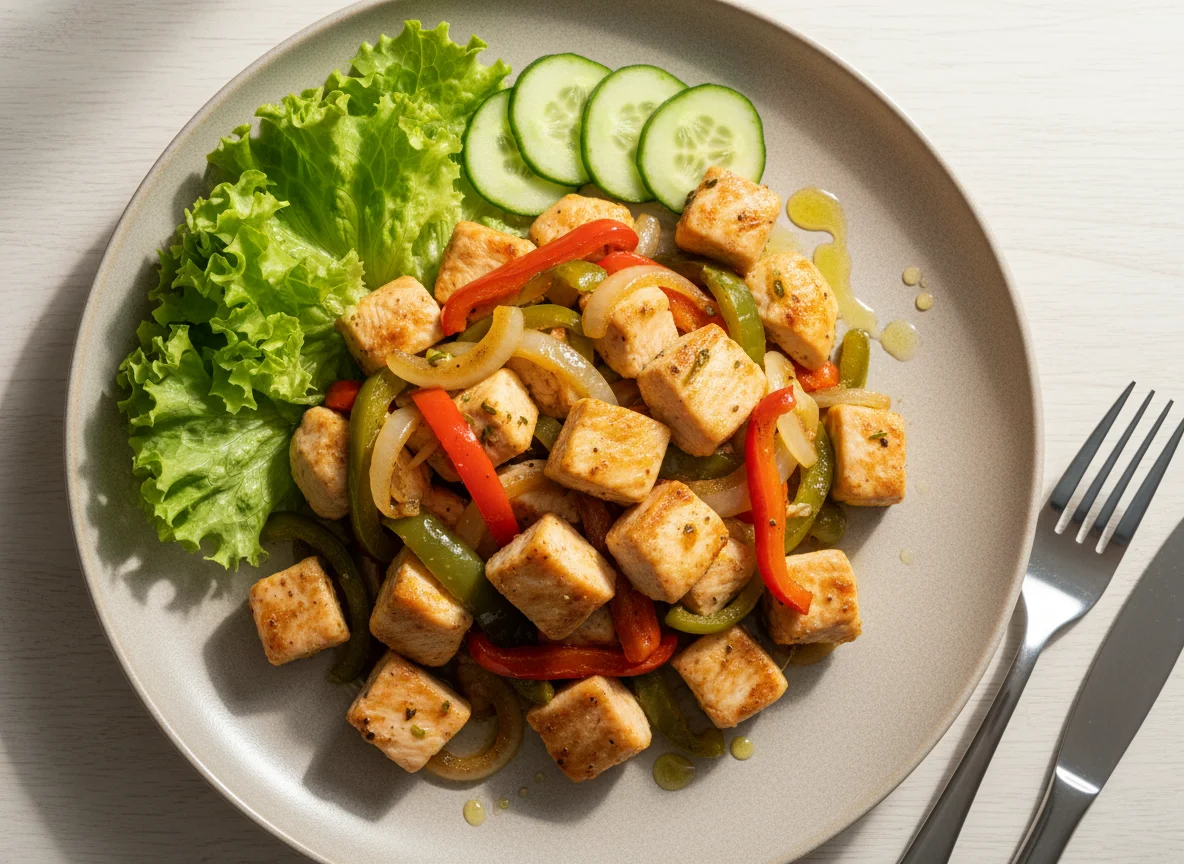 Hähnchen-Gemüse-Pfanne photo