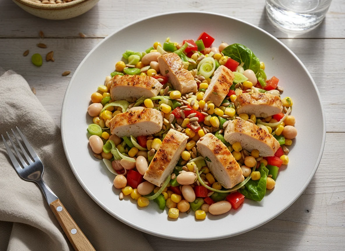 Hähnchen-Mais-Salat photo