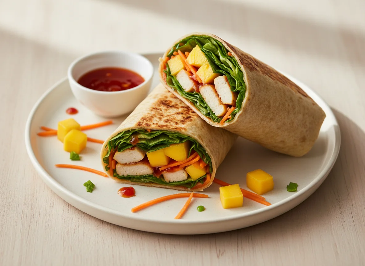 Hähnchen-Mango-Wrap photo