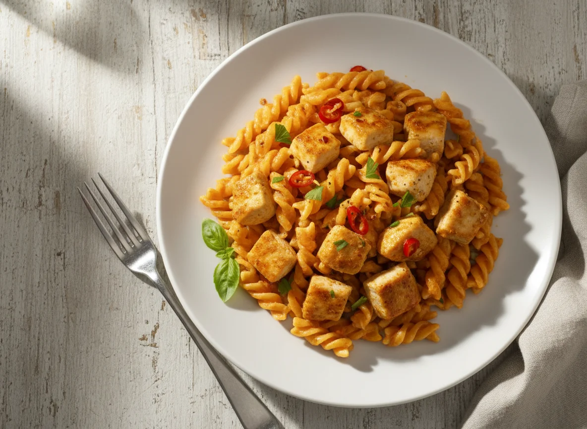 Hähnchen-Nudelpfanne photo