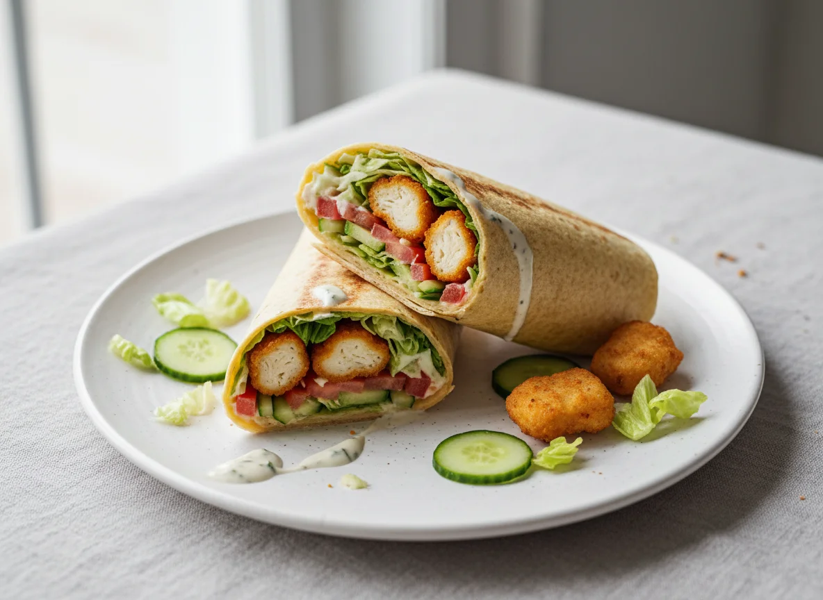 Hähnchen-Nugget-Wrap photo