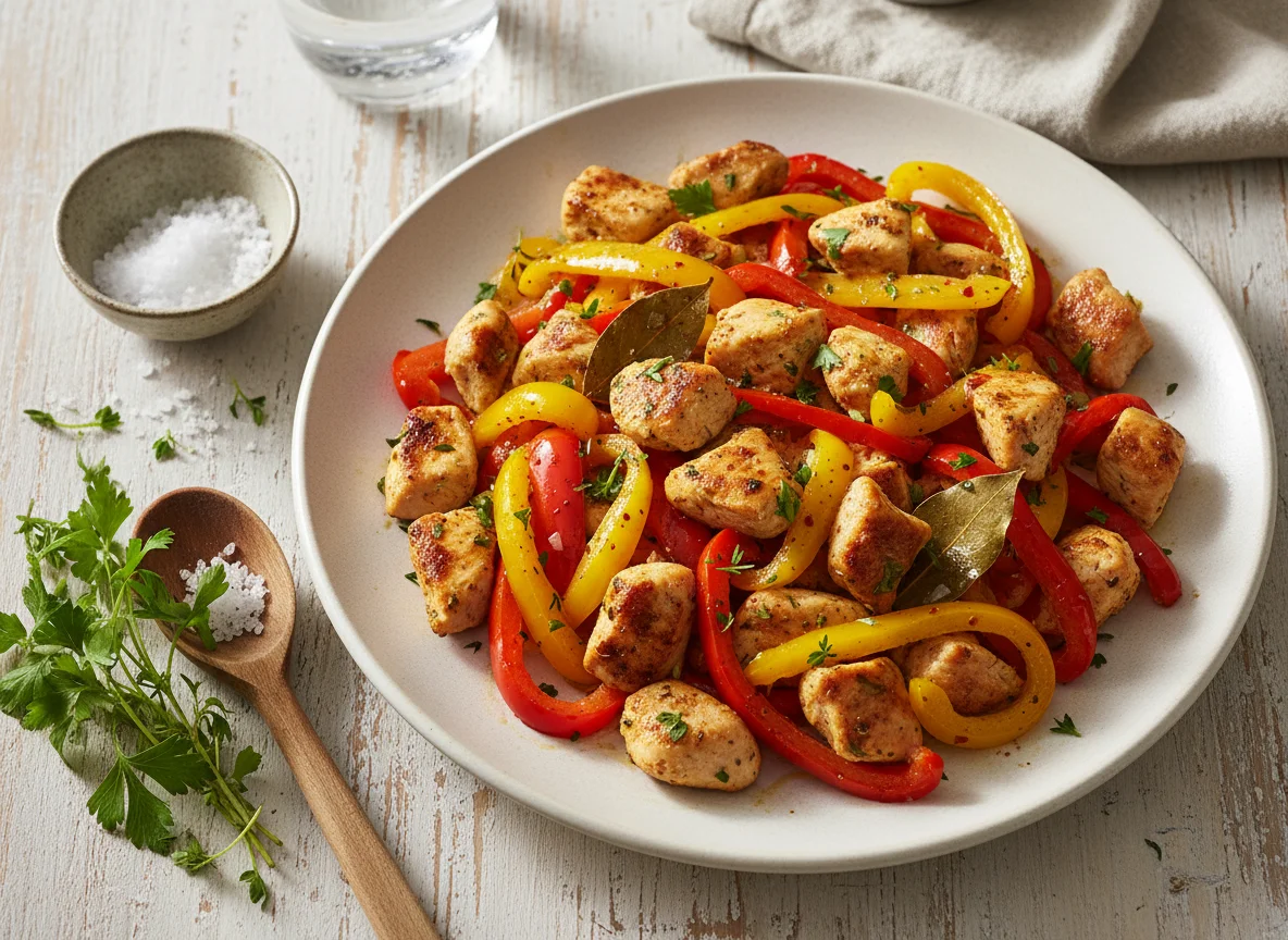 Hähnchen-Paprika-Pfanne photo