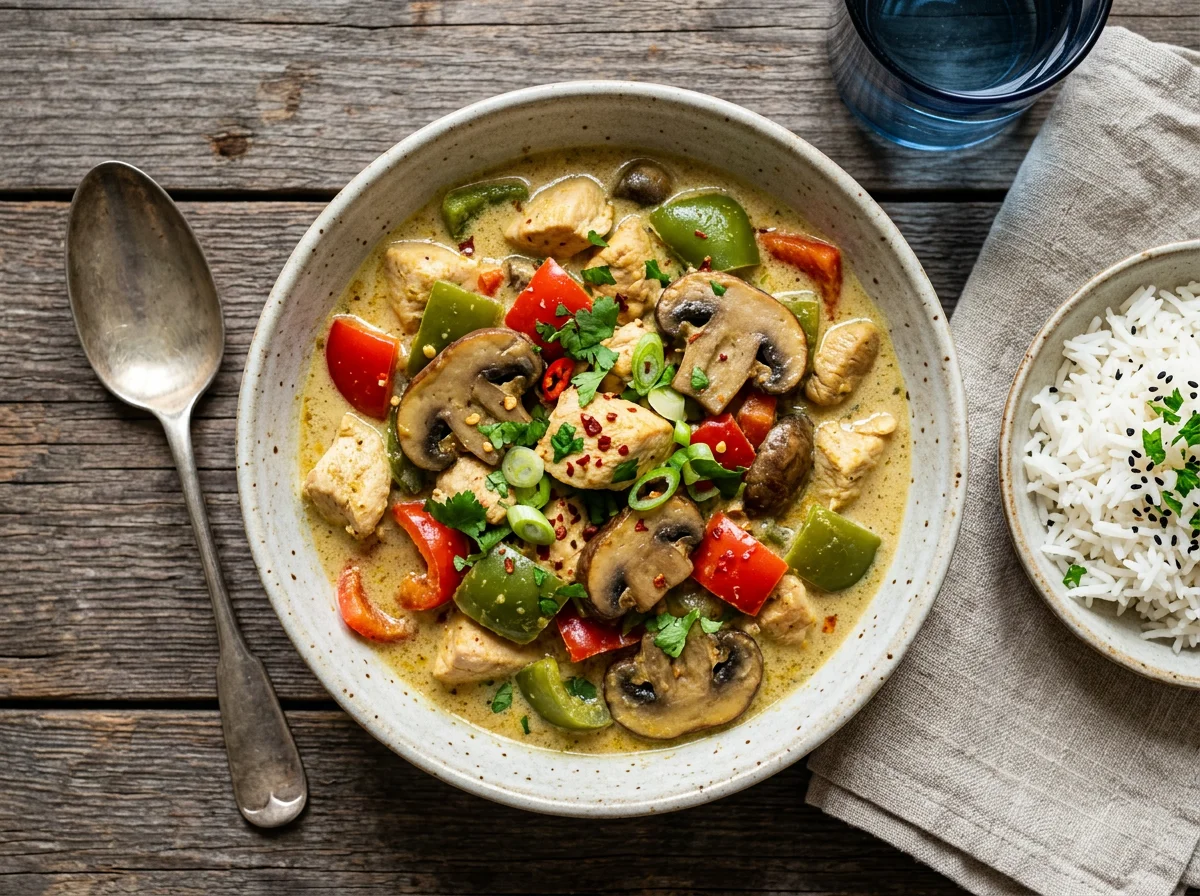 Hähnchen-Pilz-Curry photo