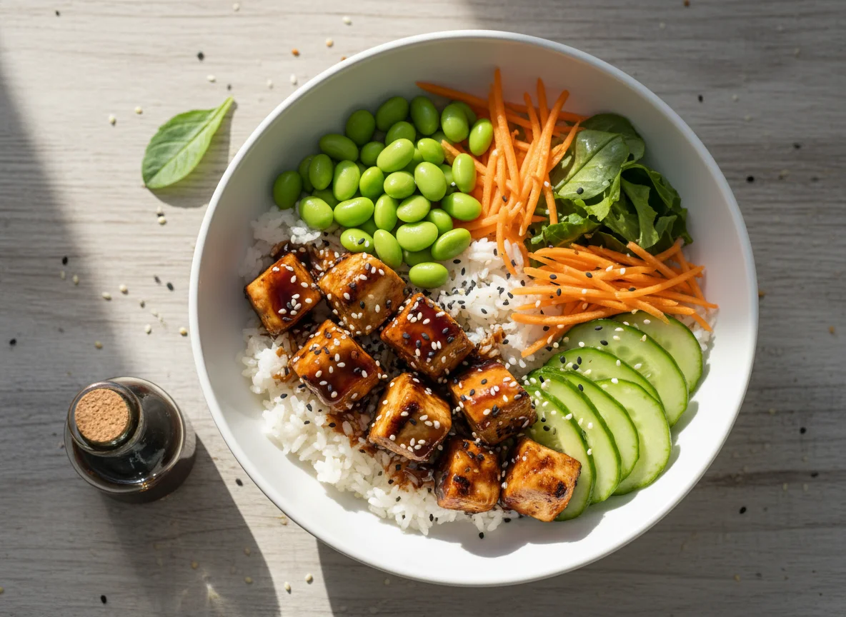 Hähnchen-Poke-Bowl photo