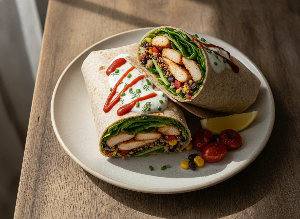 Hähnchen-Quinoa-Wrap photo