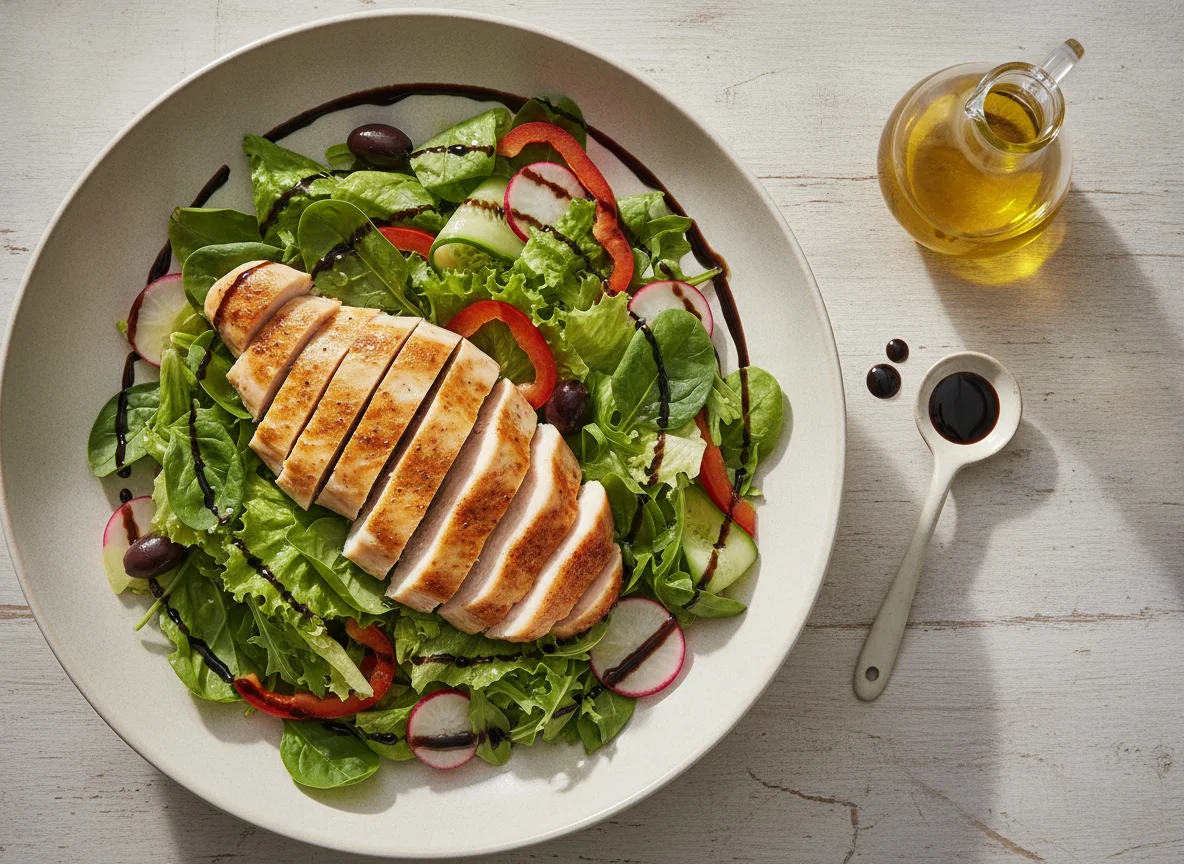 Hähnchen-Salat mit Balsamico-Dressing photo