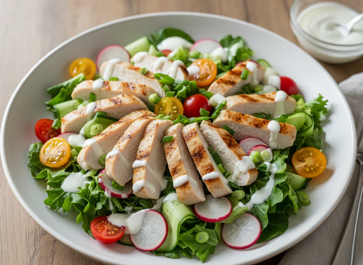 Hähnchensalat mit Joghurt-Dressing photo