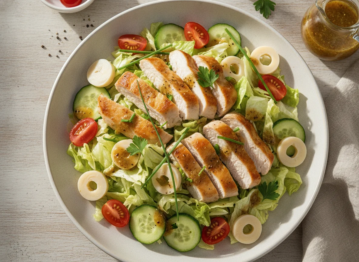 Hähnchensalat mit Palmherzen photo
