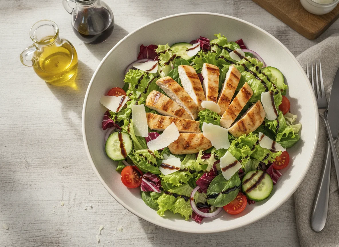 Hähnchen-Salat mit Parmesan photo