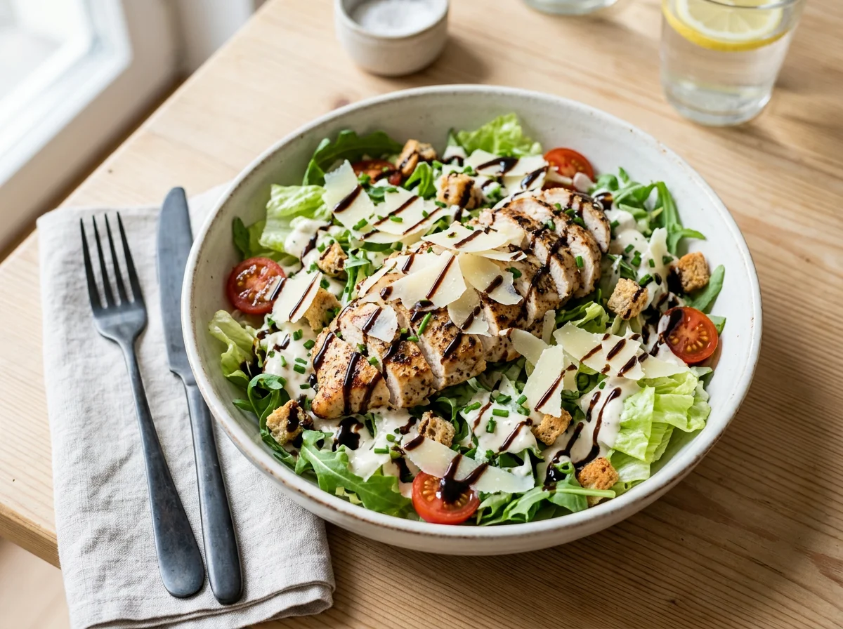 Hähnchensalat mit Parmesan und Balsamico photo