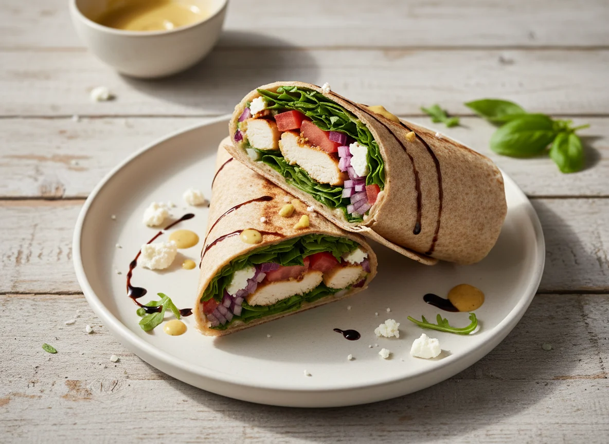 Hähnchen-Salat-Wrap photo