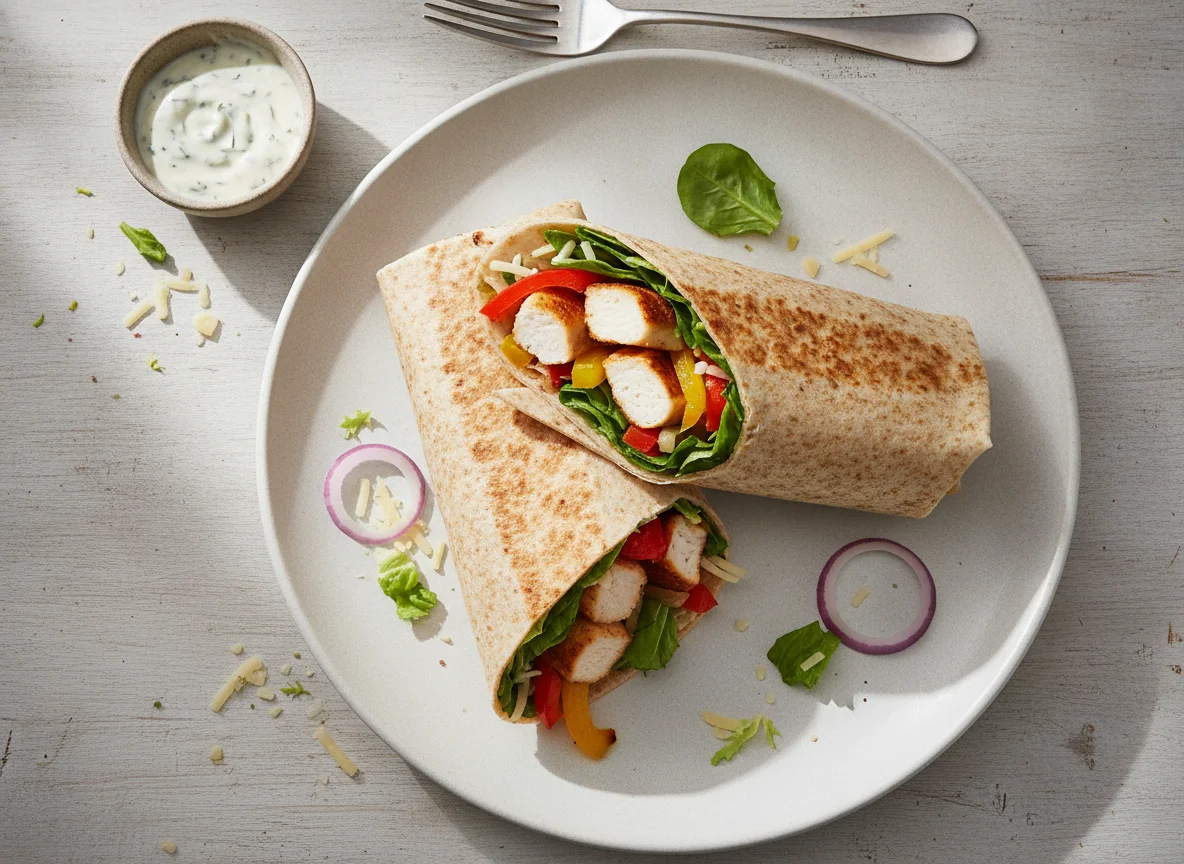Hähnchen-Vollkorn-Wrap photo
