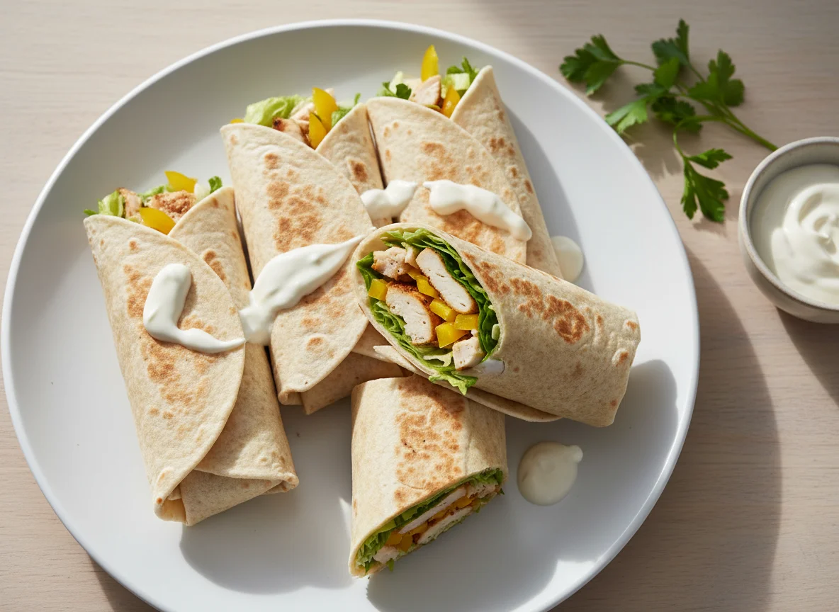 Hähnchen-Wraps photo