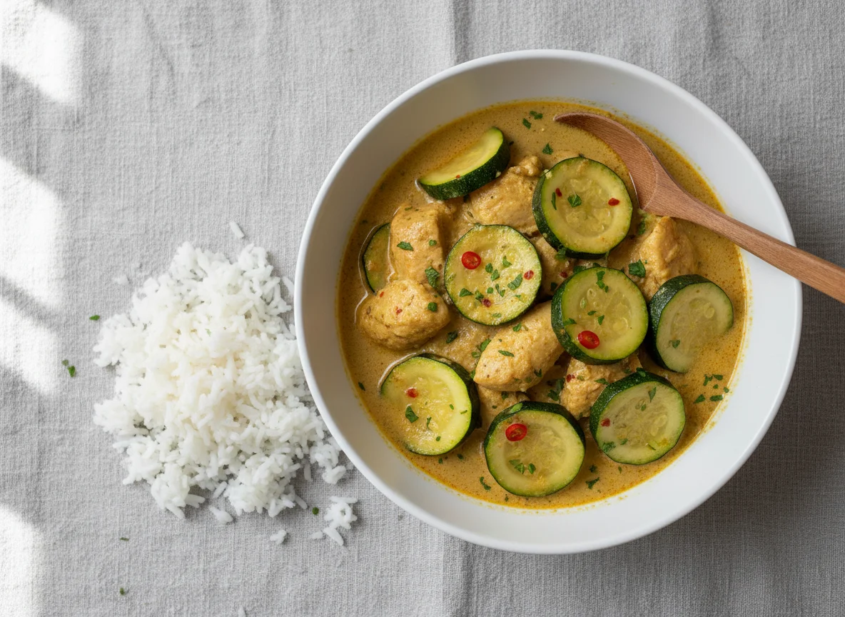 Hähnchen-Zucchini-Curry photo