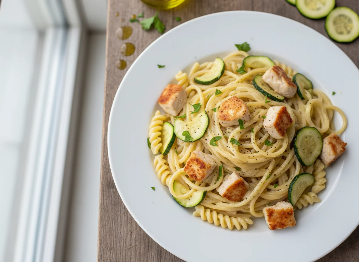 Hähnchen-Zucchini-Nudeln photo