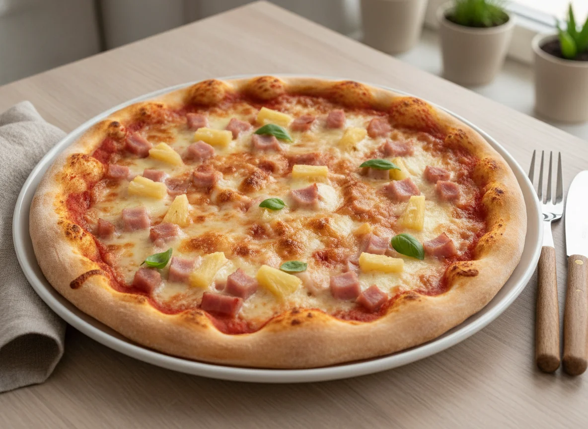 Halbe Pizza Hawaii photo