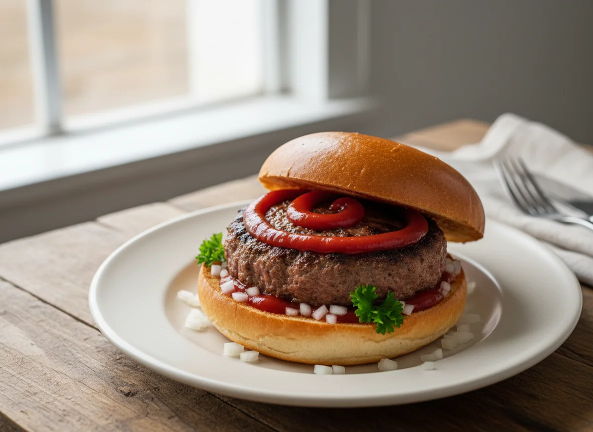 Halber Hamburger photo