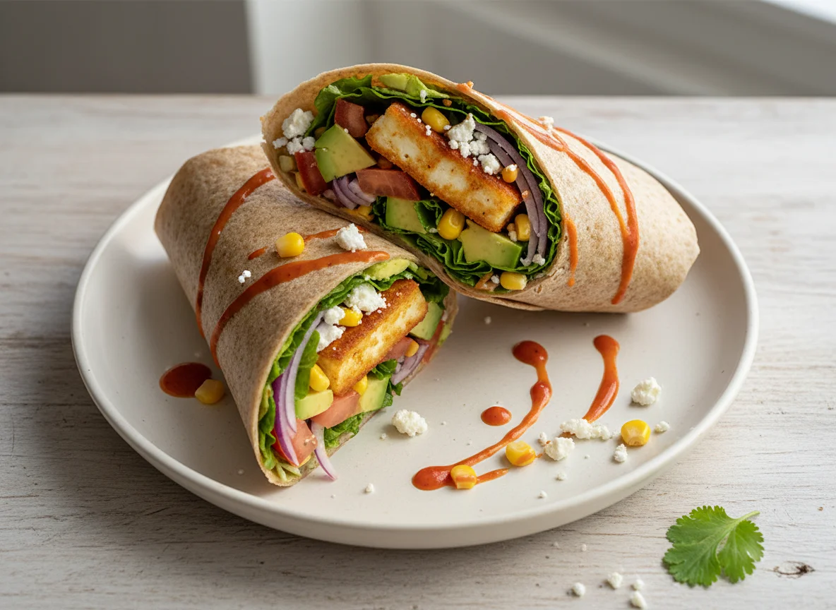 Halloumi-Avocado-Wrap photo
