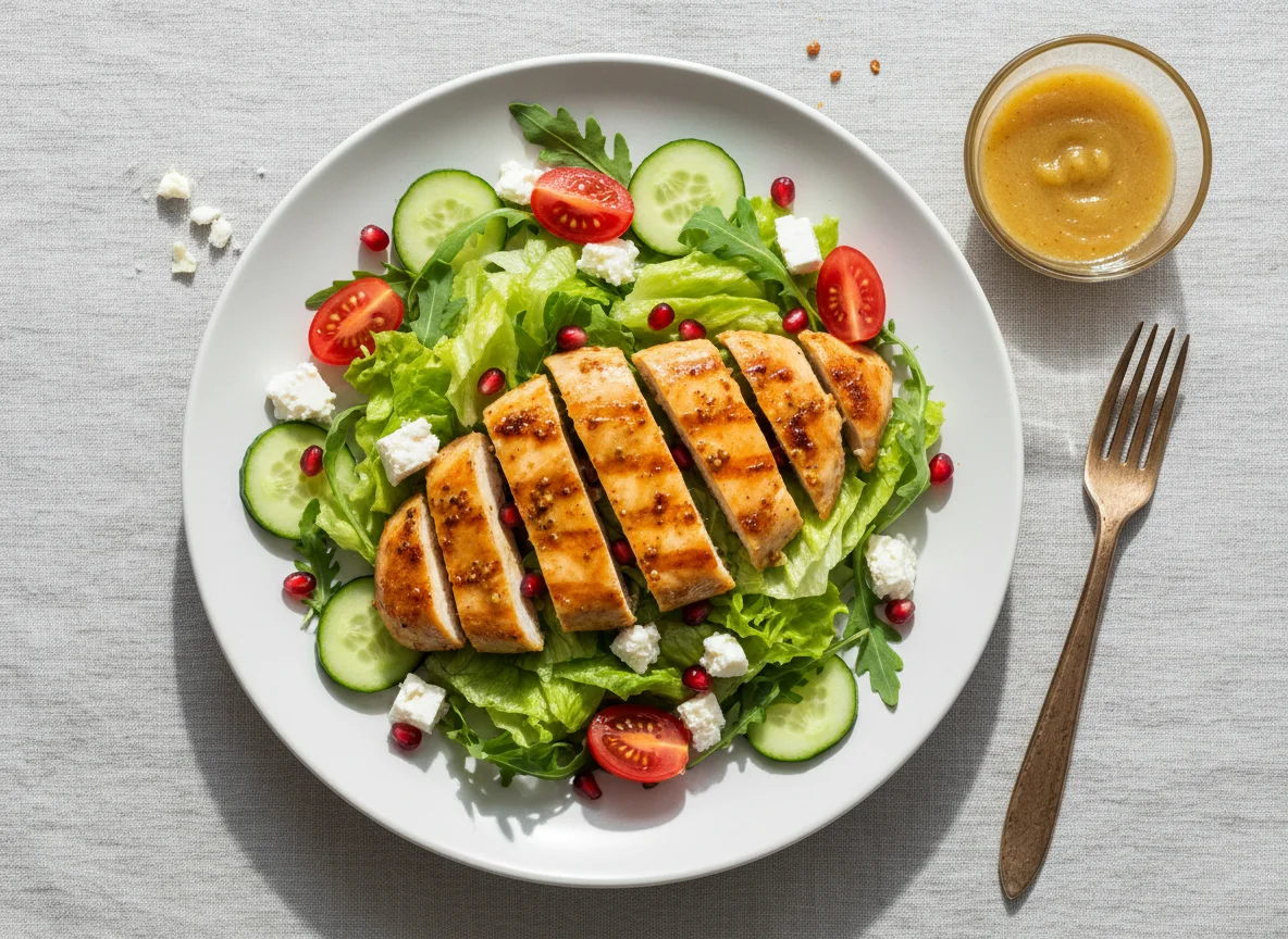 Hänchen mit honig senf marinade und mit öl gebraten photo