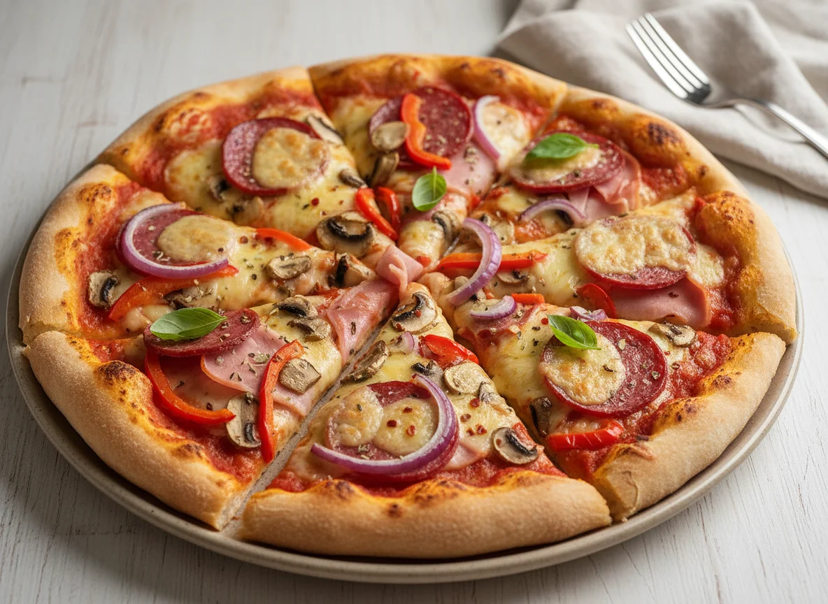 Hausgemachte Pizza photo