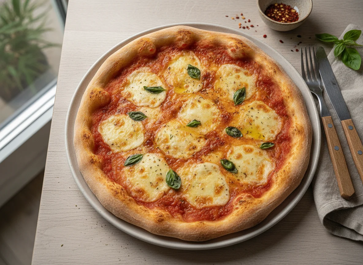 Hausgemachte Pizza Margherita photo