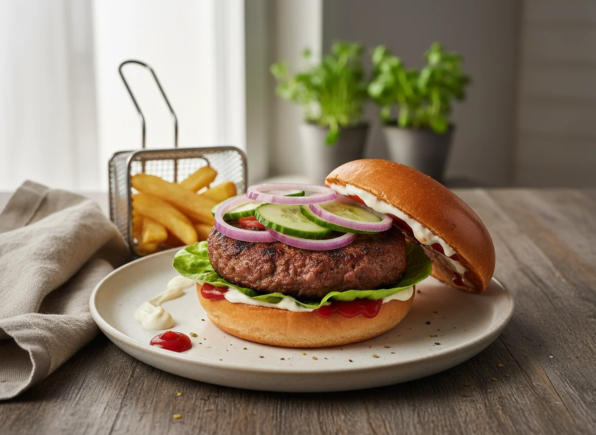 Hausgemachter Burger photo