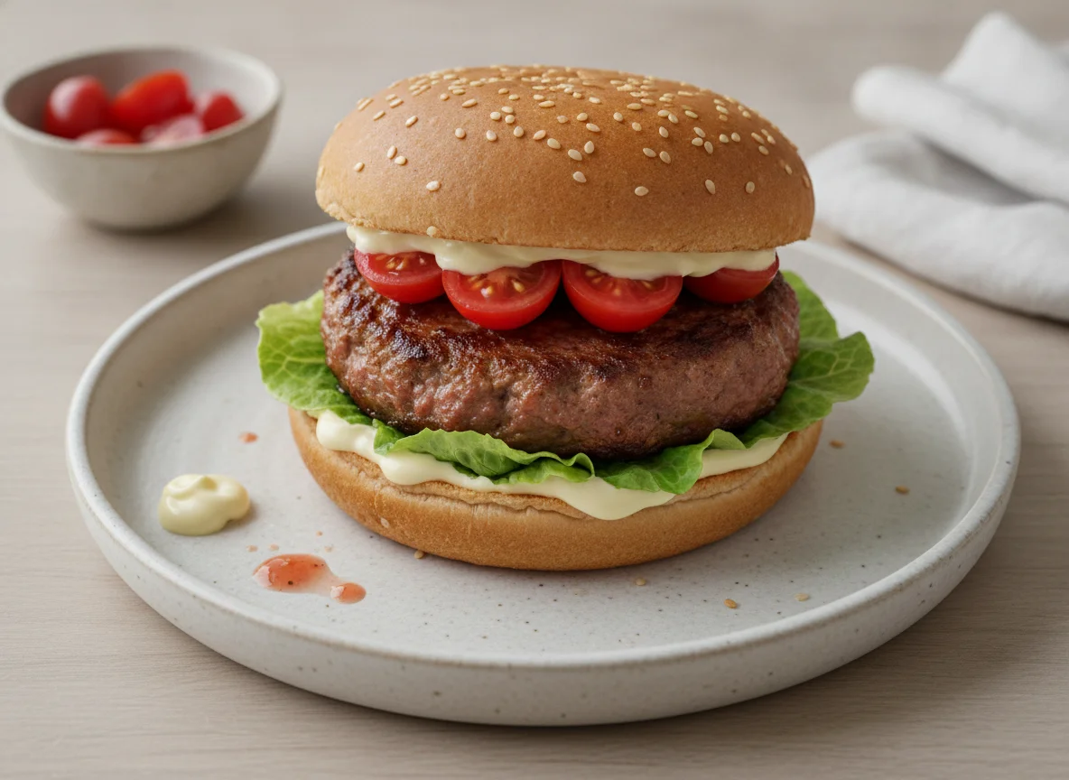 Hausgemachter Hamburger photo