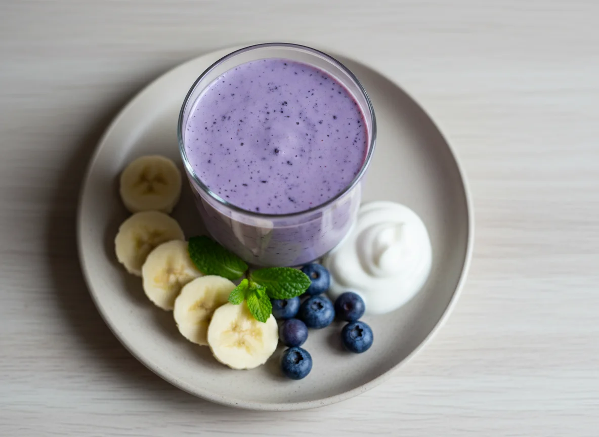 Heidelbeer-Bananen-Smoothie photo