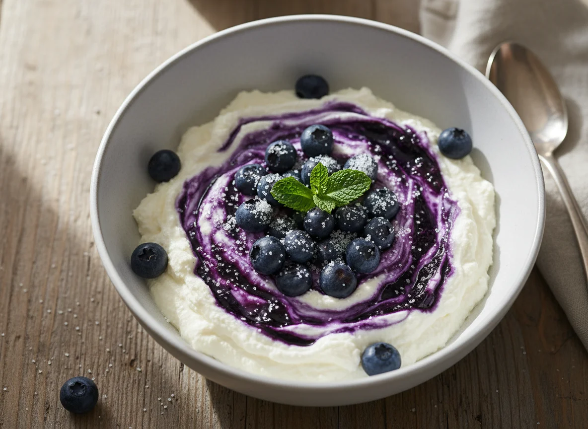 Heidelbeer-Quark photo