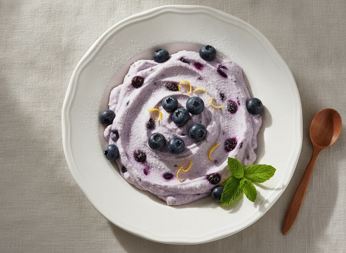 Heidelbeer-Quark-Speise photo