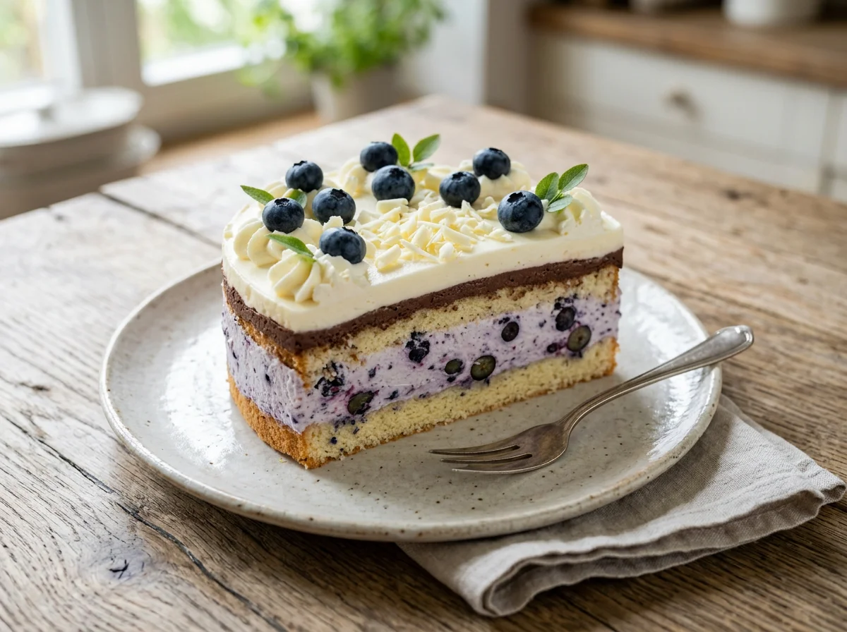 Heidelbeer-Sahnetorte photo