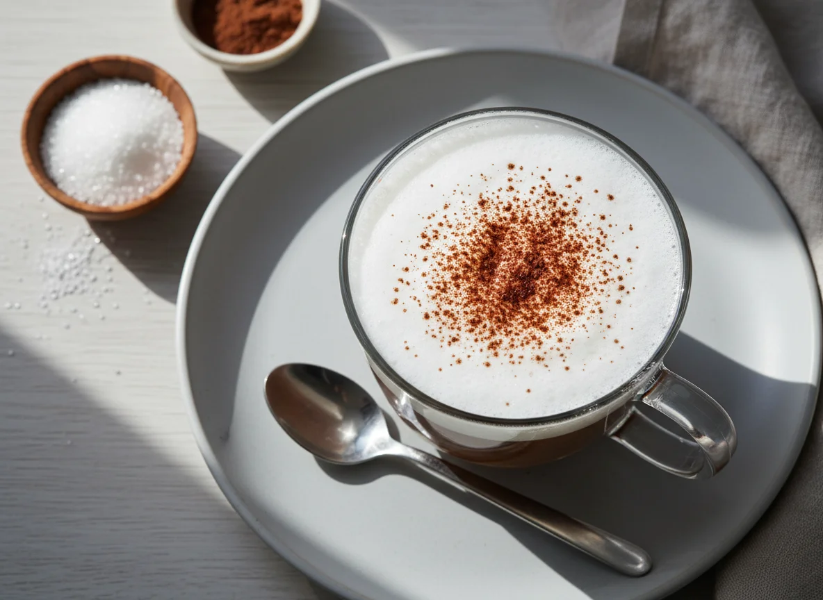 Heißgetränk mit Milchschaum photo