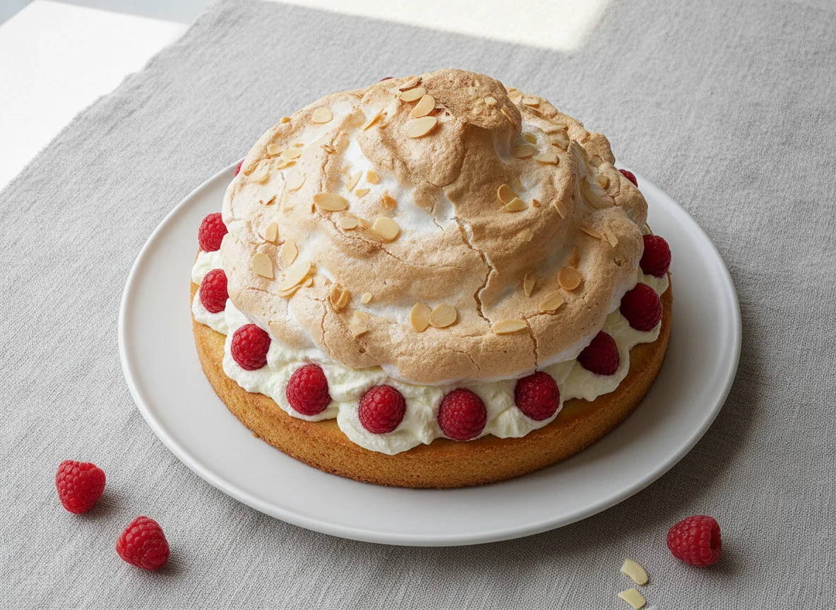 Himbeer-Baiser-Torte photo