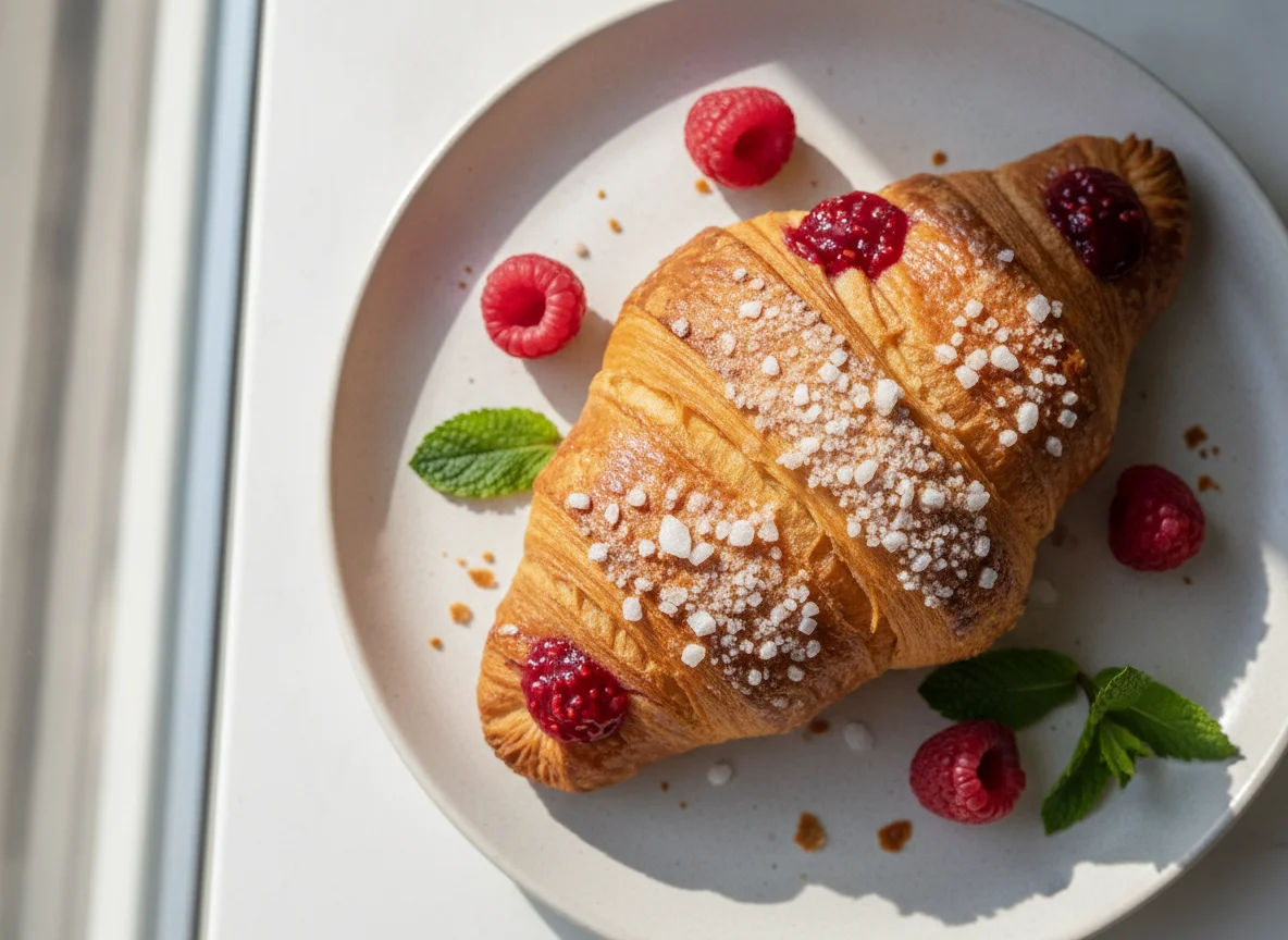 Himbeer-Croissant photo
