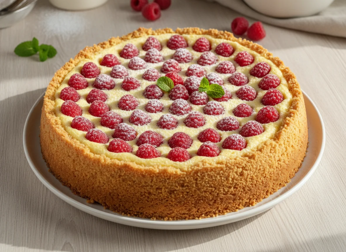 Himbeer-Quarkkuchen photo