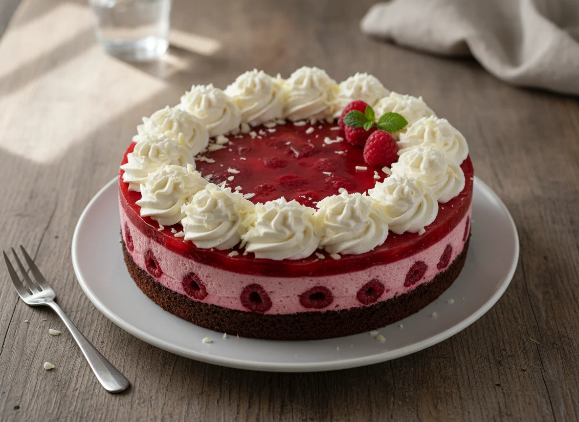 Himbeer-Schokoladen-Sahnetorte photo