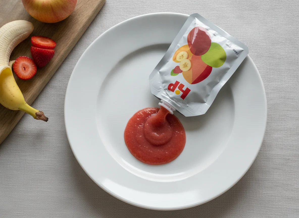 HiPP Erdbeere Banane in Apfel Quetschbeutel photo
