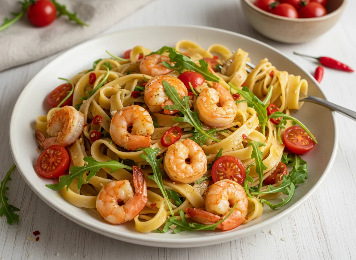 Hot Gambas Pasta photo