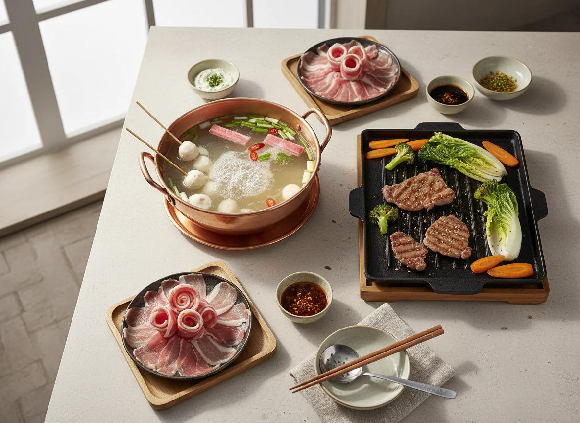 Hot Pot und Grillplatte photo