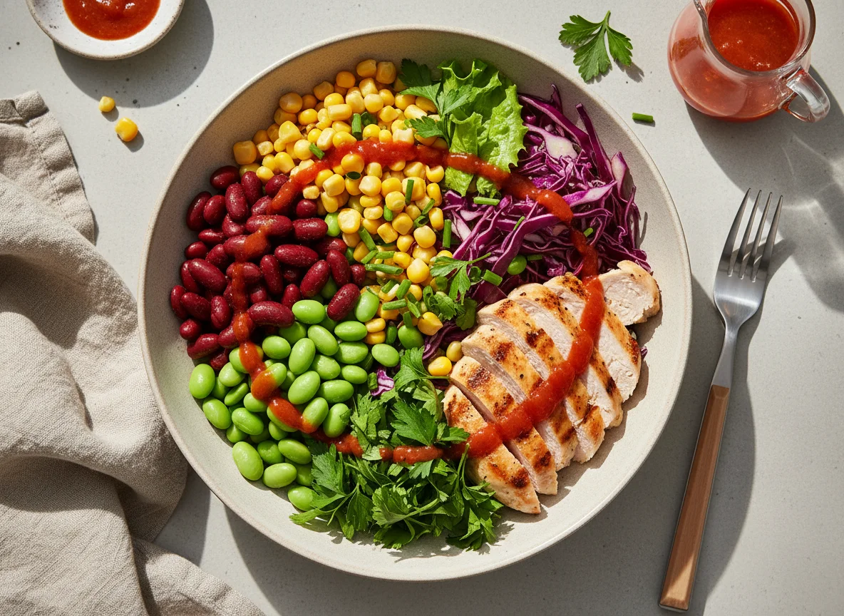 Hühnchen-Salat-Bowl photo