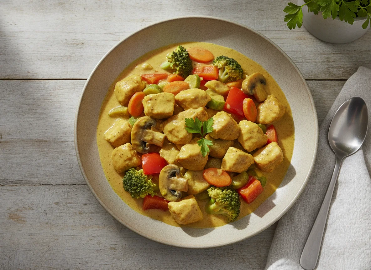 Hühner-Curry mit Gemüse photo