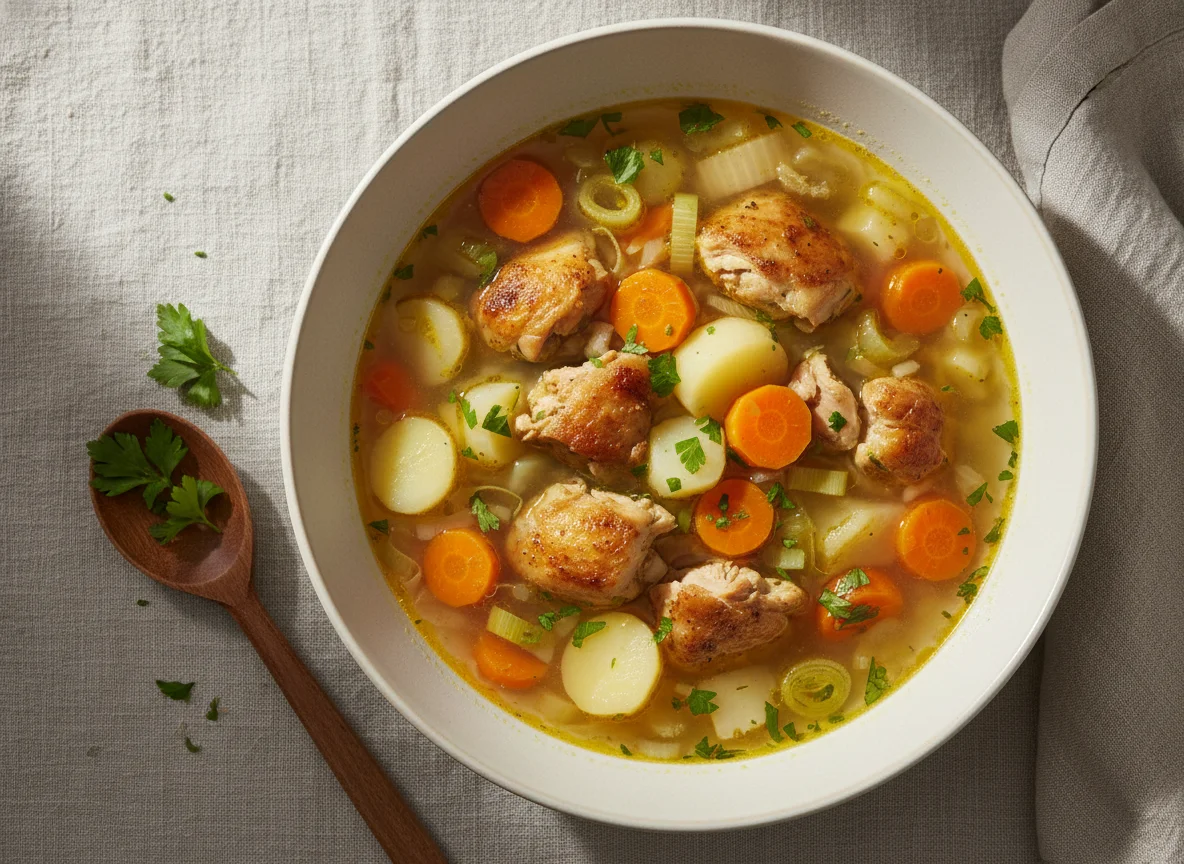 Hühner-Gemüsesuppe photo