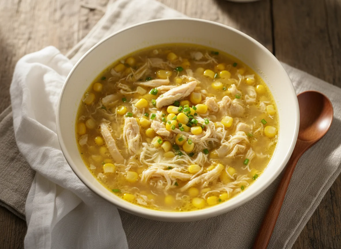 Hühner-Mais-Suppe photo