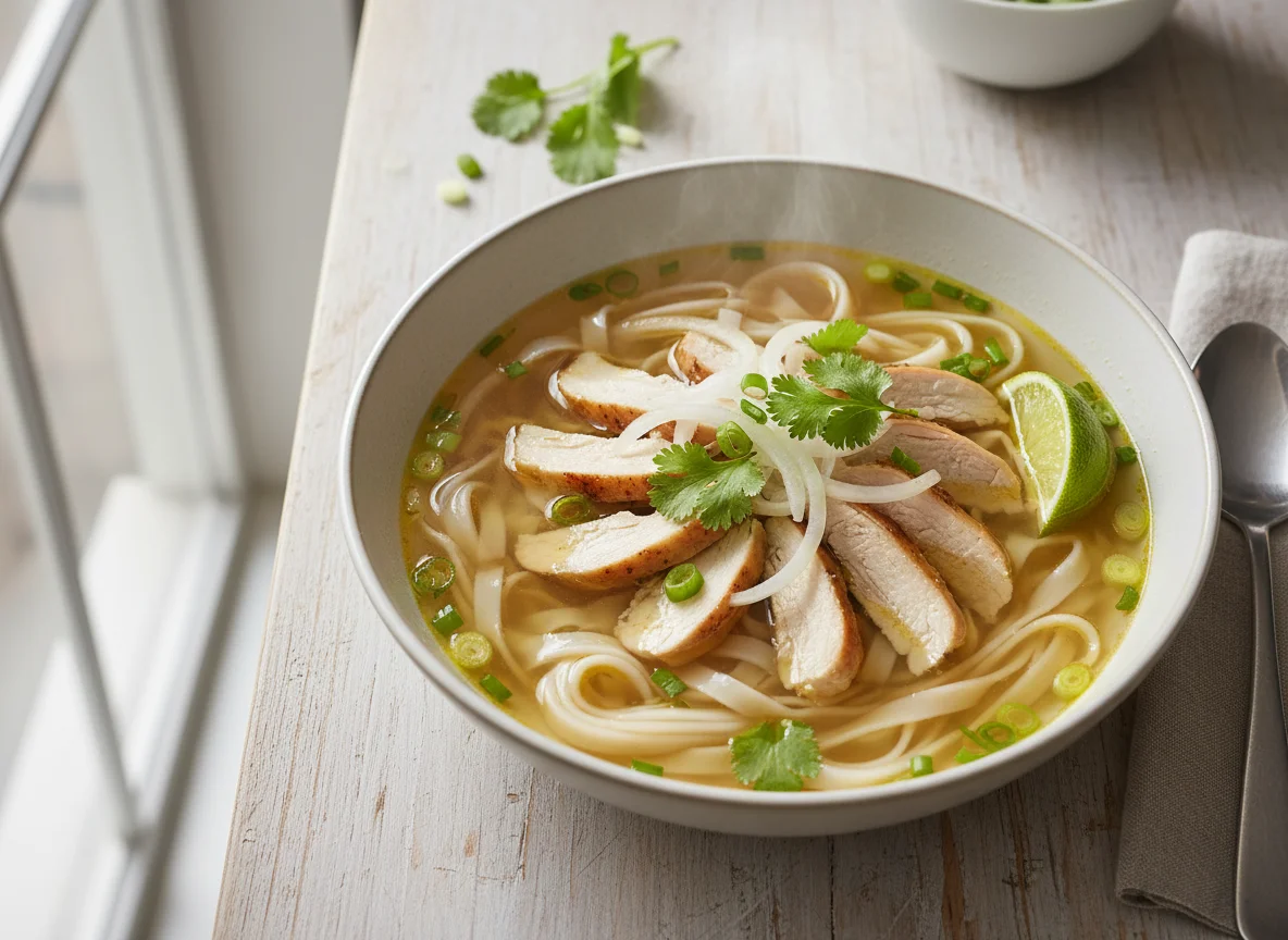 Hühner-Nudelsuppe (Pho Ga) photo