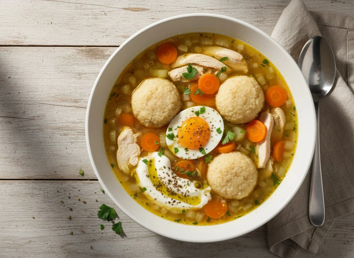 Hühnersuppe mit Klößchen photo