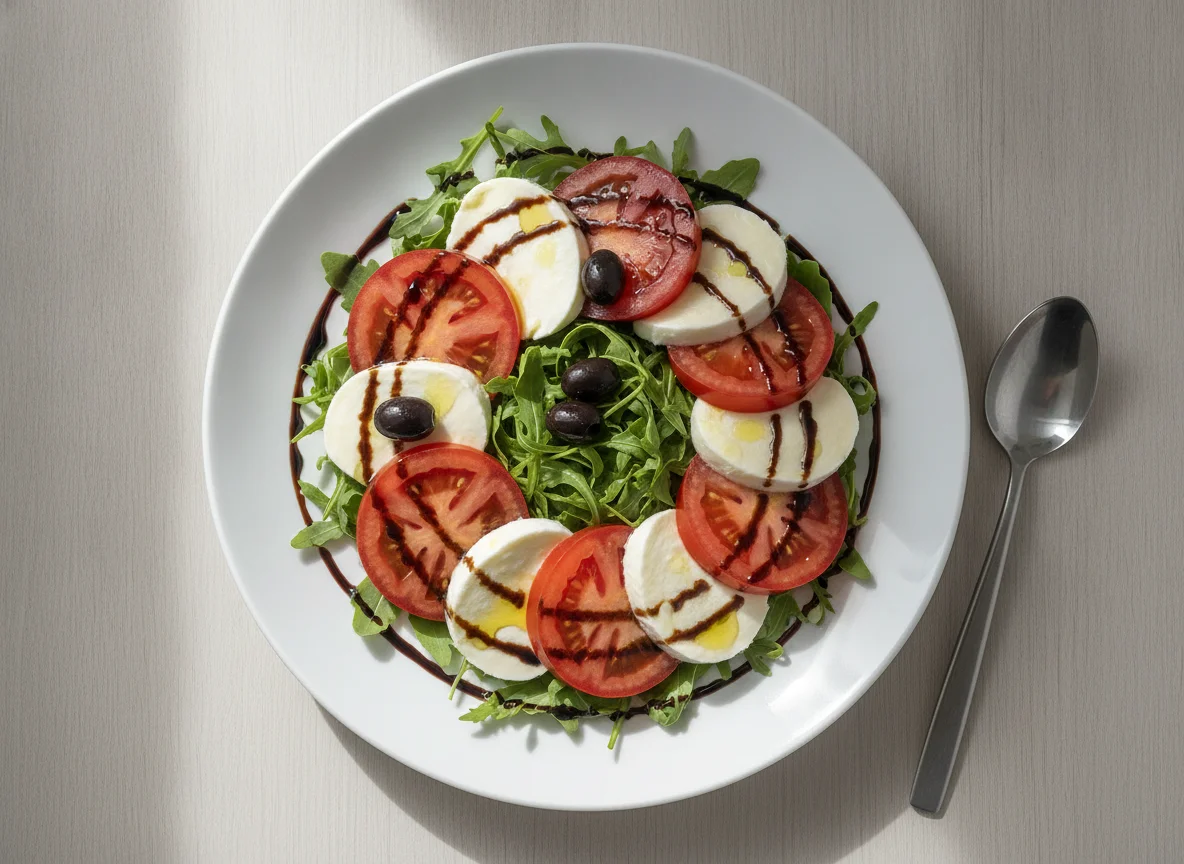 Insalata Caprese mit Rucola photo