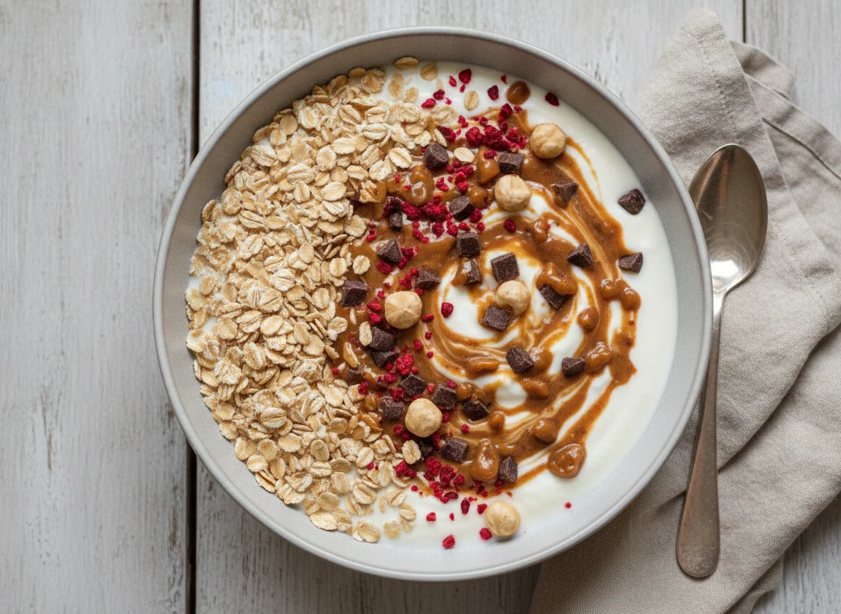 Joghurt mit Haferflocken und Chunky Flavour photo