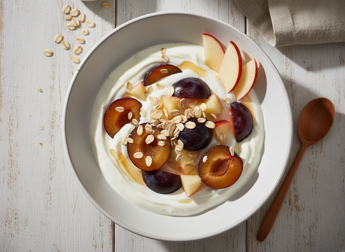 Joghurt mit Obst photo