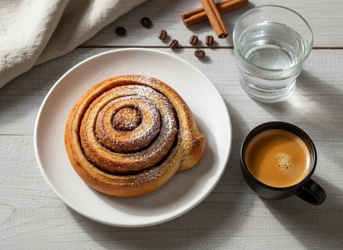 Kaffee und Zimtschnecken photo